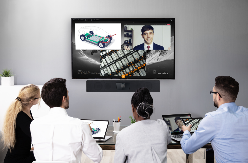 cynap videobar in a meetingroom