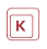 K keyboard button